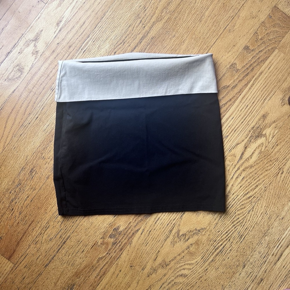 Pretty Little Thing Women's Fold Over Mini Skirt JL3 Black Size US: 2